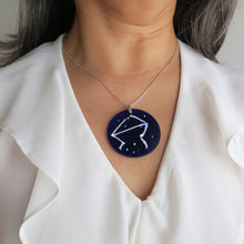 constellation glass pendant