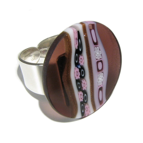 anello vetro di murano