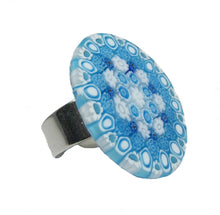 Anello Vetro di Murano Millefiori