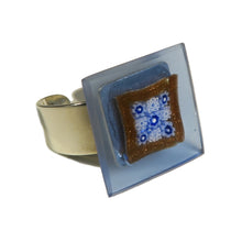 Vidrio de Murano anillo