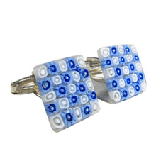 Murano glass Cufflinks Anni 60 set in 925 Silver