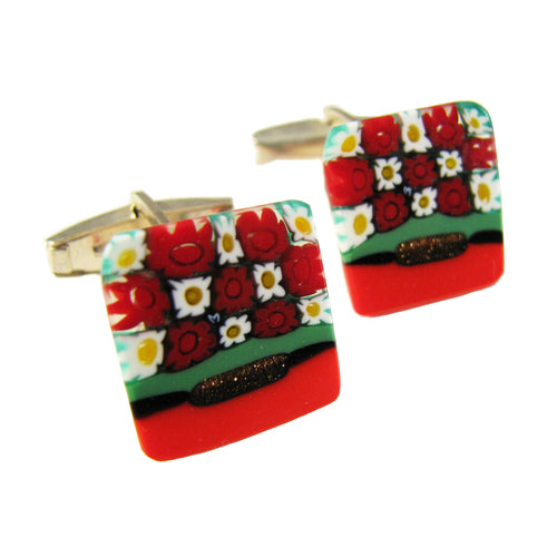 murano glass cufflinks