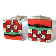 murano glass cufflinks