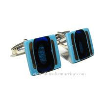 glass cufflinks