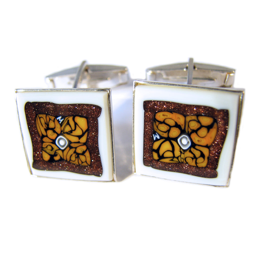 murano glass cufflinks