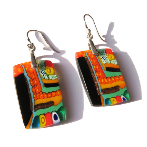 murano glass earrings