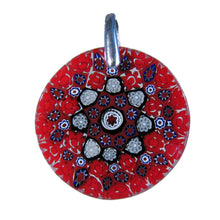 Millefiori murano glass pendant