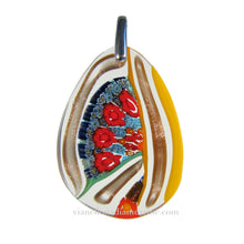 millefiori glass pendant