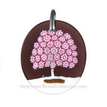 Glass tree pendant