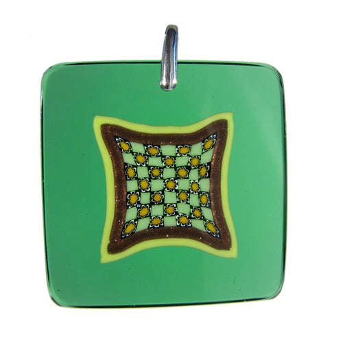 green glass necklace