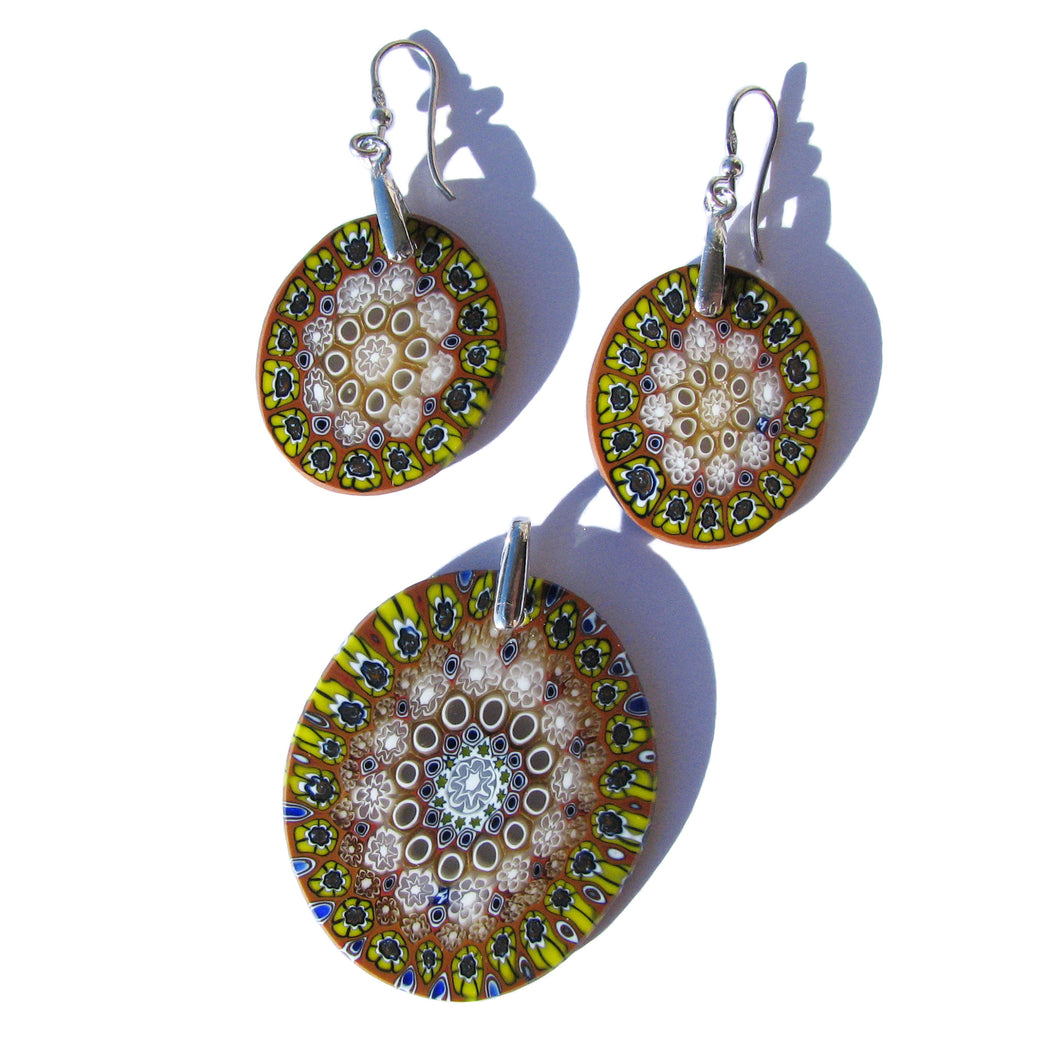 Murano glass jewelry set
