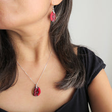 collana rossa vetro di murano