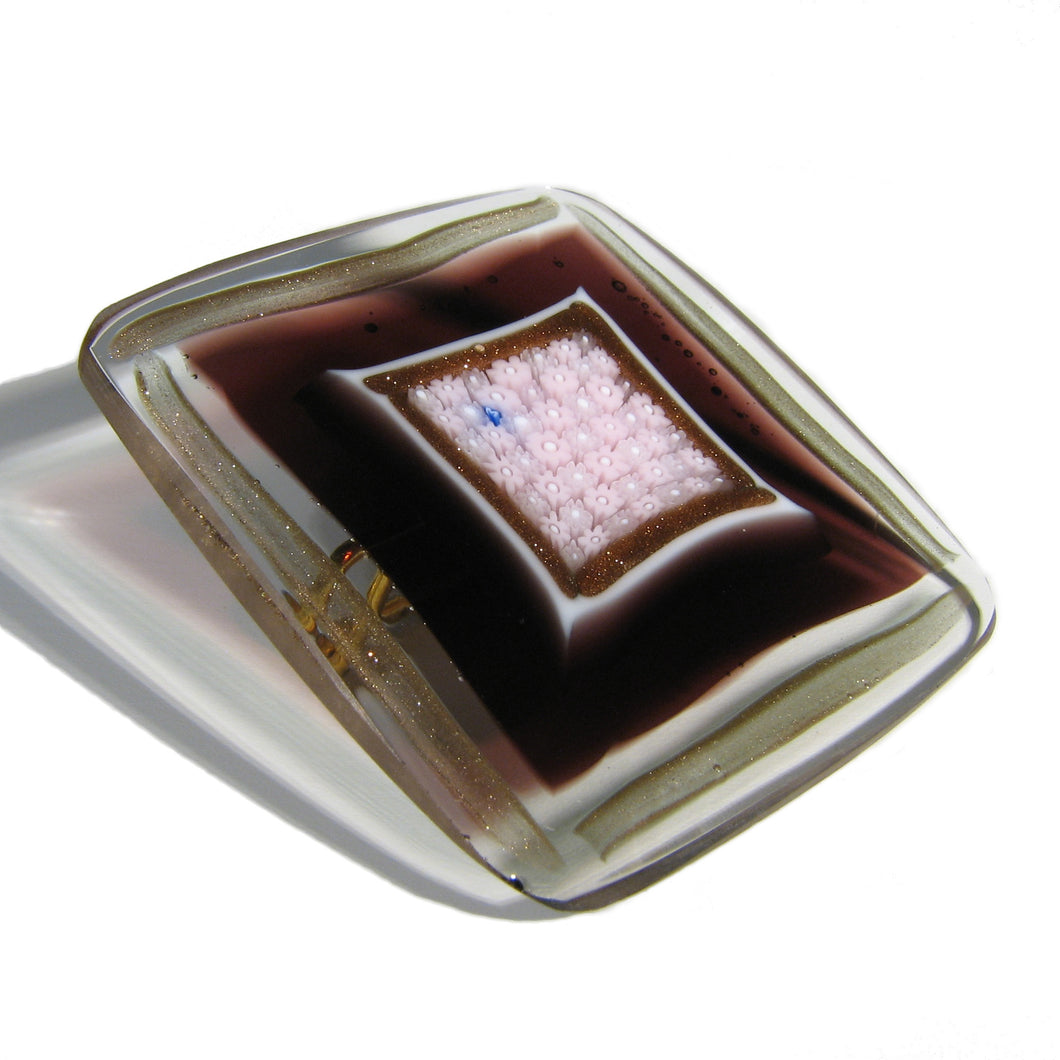 Broche vidrio de Murano