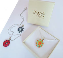 Murrina Millefiori Murano glass oval pendant (15)