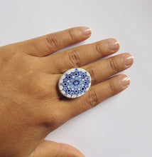 millefiori glass ring
