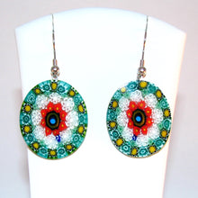 Murano glass earrings Millefiori