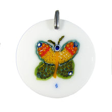 Murano glass butterfly pendant