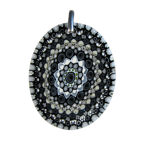 Ciondolo Murrina Millefiori in vetro di Murano vintage - Italia Ciondolo Murrina Millefiori in vetro di Murano vintage - Italia