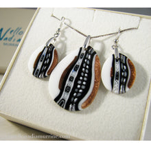 Murano glass pendant and earrings set