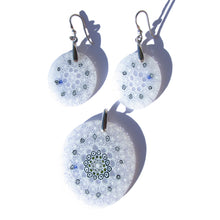 Murano glass pendant and earrings set